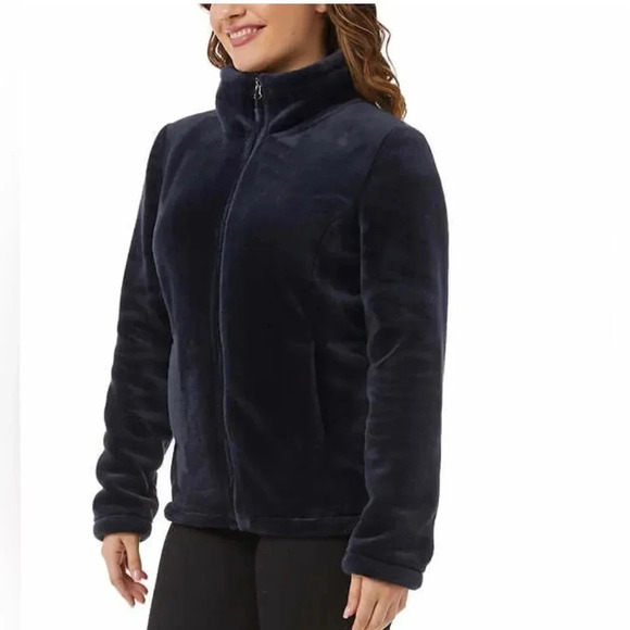 32 Degrees Ladies' Plush Jacket🎁 Large Blue - Picture 3 of 11